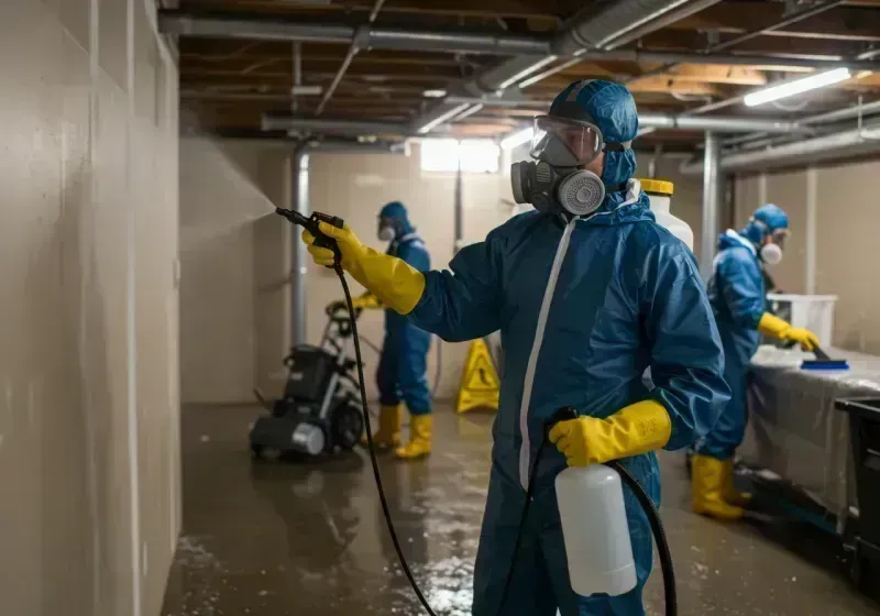 Basement Sanitization and Antimicrobial Treatment process in Eatonton, GA